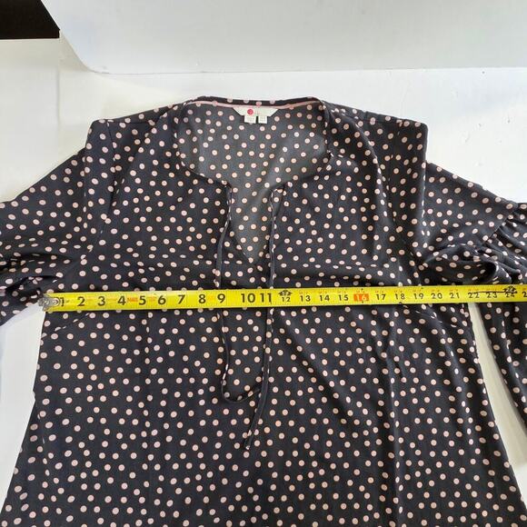 Boden Polkadot Flare Sleeve Relaxed Fit Blouse Top Size US 12 UK 16 - Picture 2 of 7
